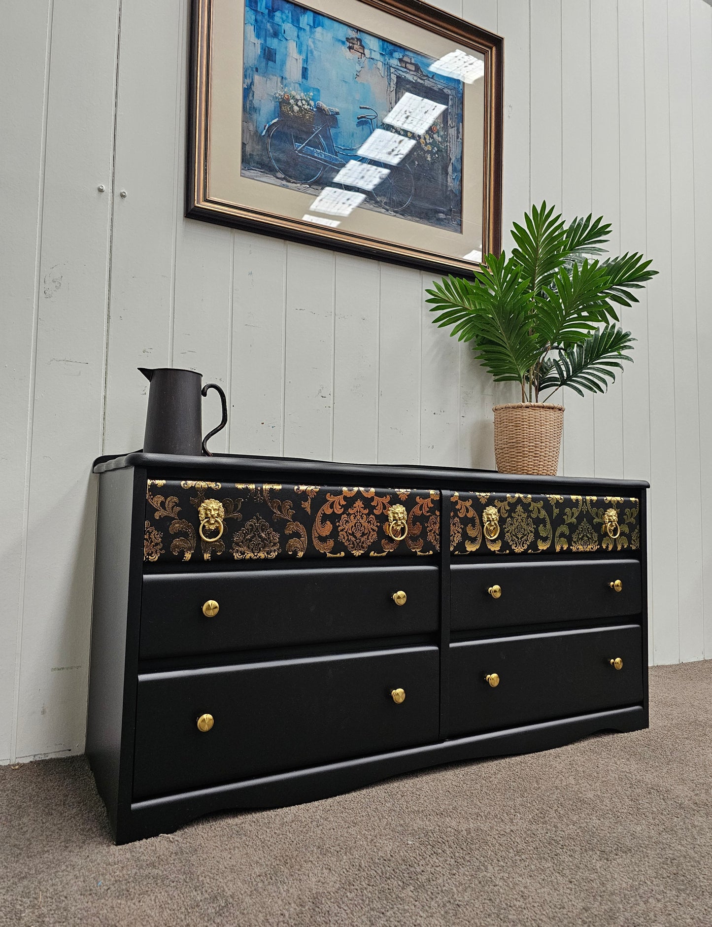 Elegant Black Lowboy