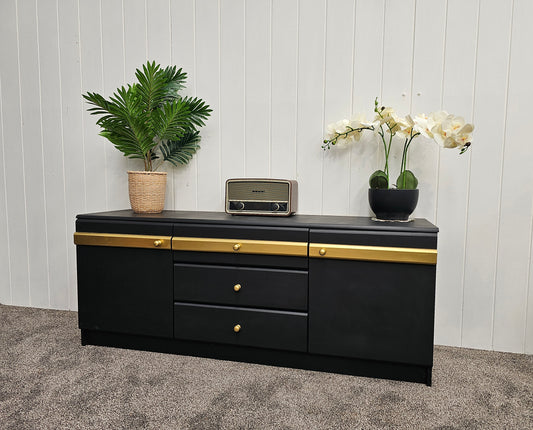 Gold and Black Entertainment Unit