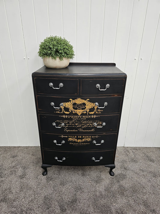 Distressed Black Tallboy