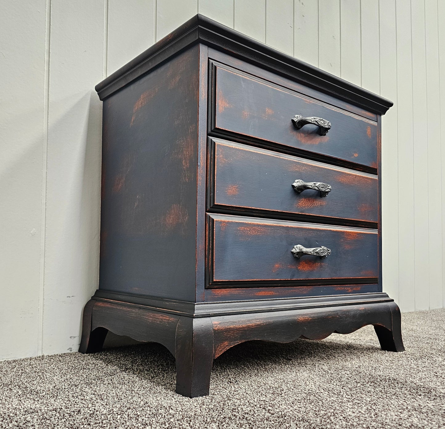 Beaten Black and Blue Bedside