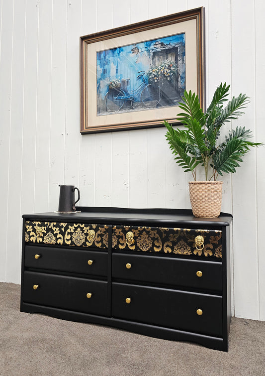 Elegant Black Lowboy