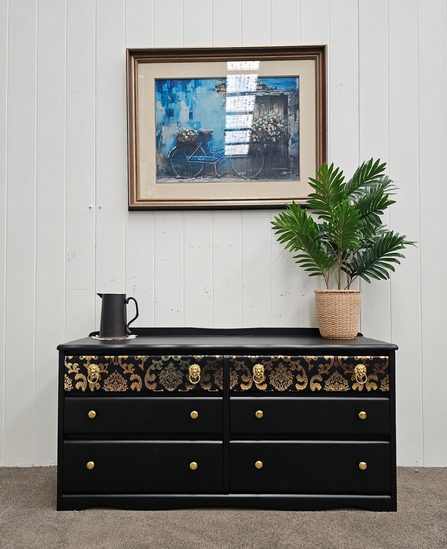 Elegant Black Lowboy